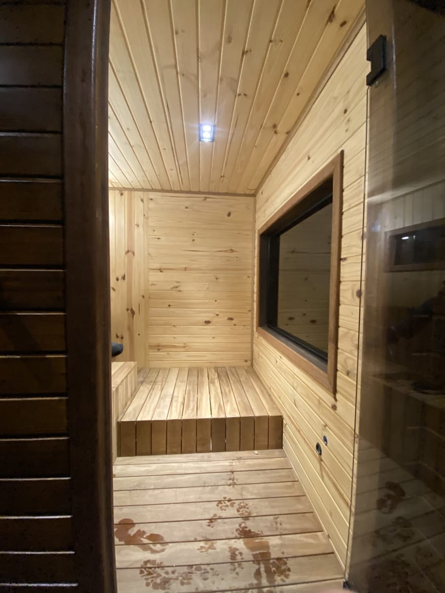 Interior da sauna