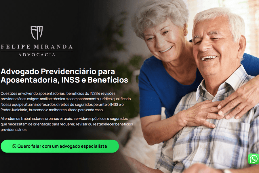 Prévia do site Felipe Miranda — Previdenciário