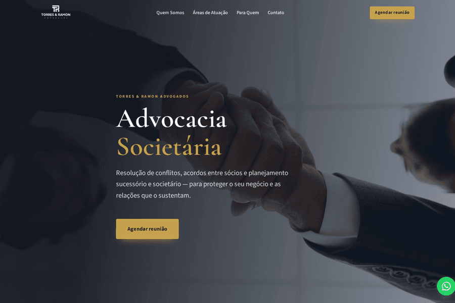 Prévia do site Torres Ramon Advocacia