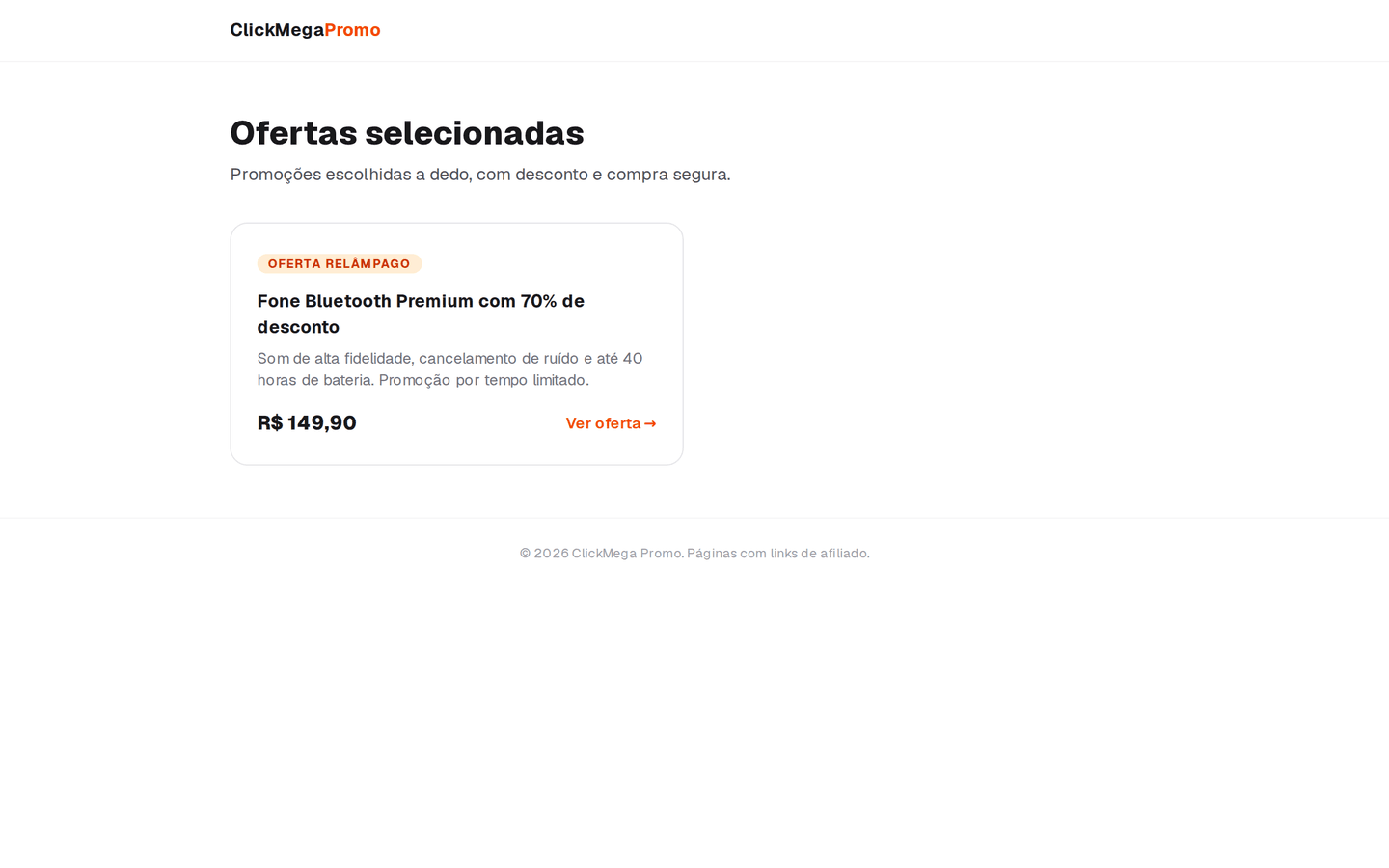 Prévia do projeto ClickMega Promo