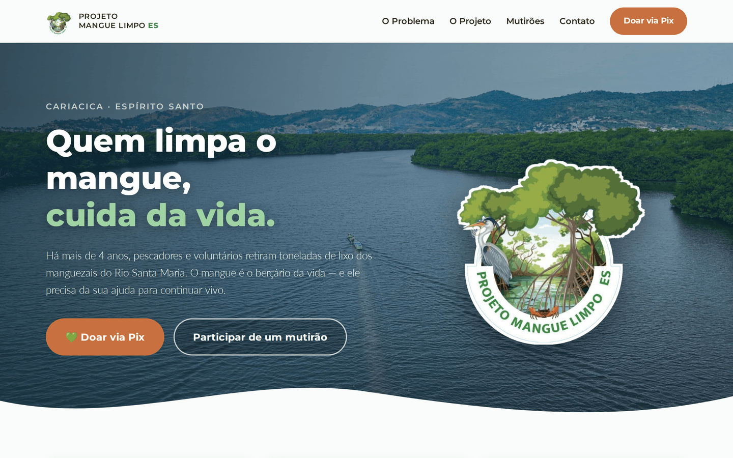 Prévia do projeto Projeto Mangue Limpo